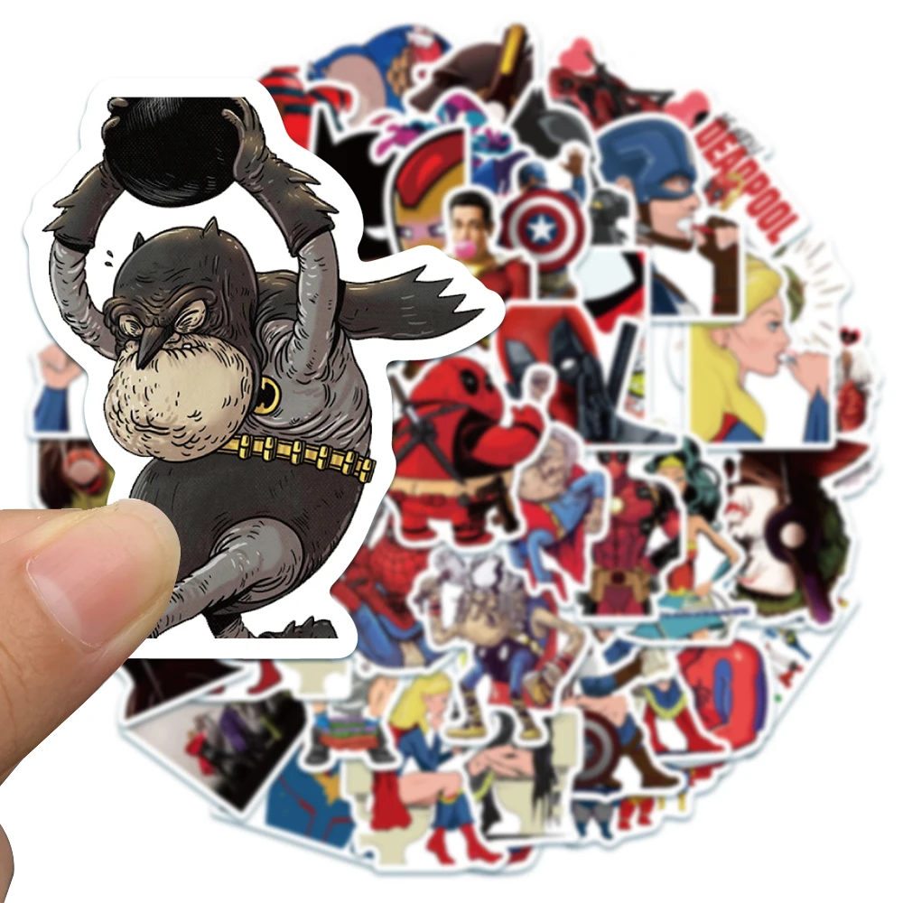 Anime superman graffiti decalque batman decoração adesivo para telefone portátil diário guitarra mala adesivo à prova dwaterproof água crianças brinquedo presente