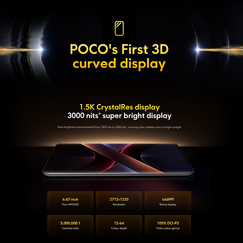 POCO-Smartphone X7, Version Globale, Dimrespondable 7300-Ultra, Écran Incurvé AMOLED 6.67 "1.5K, Charge Turbo 45W, NDavid, Première Mondiale