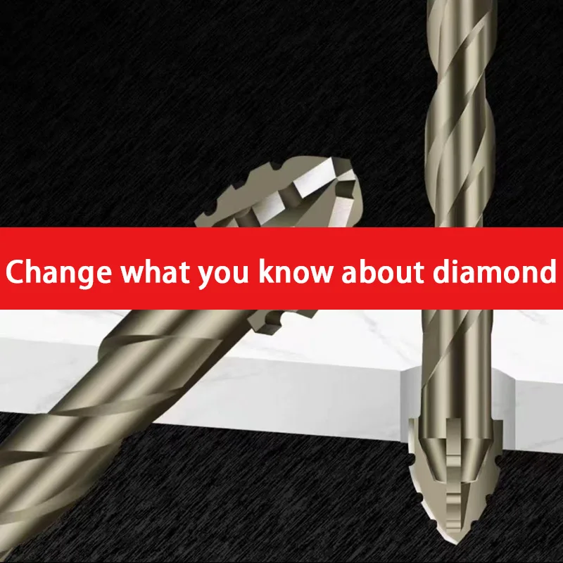 Xiaomi Mijia Four-Edge Eccentric Drill Bit High-Hard Alloy Upgraded Carpentry Tools All Porcelain Concrete Brick Drill Bit Set