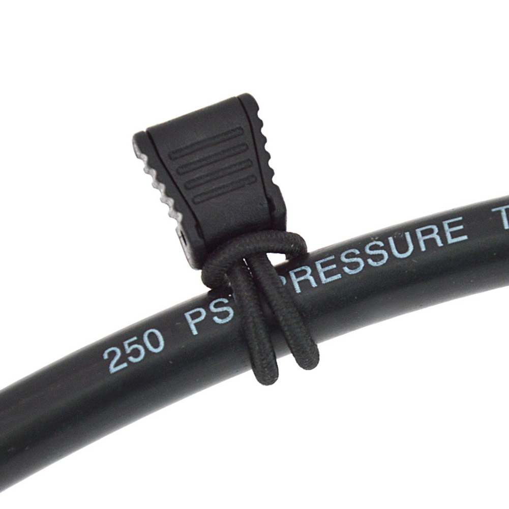 4pc Scuba Diving Diver Tubo Flessibile Clip di Fermo Supporto Corda Elastica di Fissaggio Bungee Corda Shock Cord Tie Imbottiture Cinghia Accessorio di Ricambio