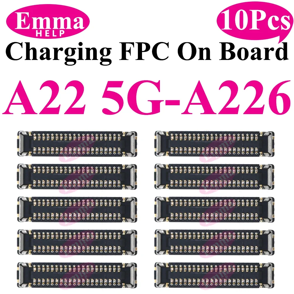 10 stücke USB Ladegerät Lade Port FPC Stecker 78Pin Für Samsung A33 A53 A23 A13 A73 A52 A32 A22 a12 A72 A02 A03 Stecker Auf Bord