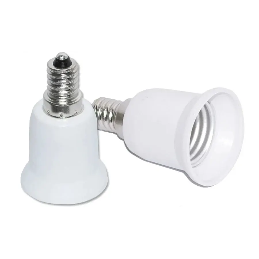 Convertitore portalampada da E14 a E27 Portalampada Adattatore base lampada Prese prolunga per lampadine a mais Faretto AC 110 V-220 V
