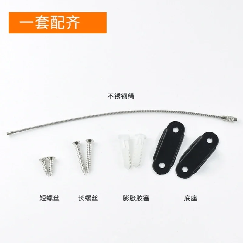 2 Chiếc Thép Không Gỉ Chống Đầu Đồ Nội Thất Mỏ Đồ Nội Thất Tường Dây An Toàn Nặng Rơi Đồ Nội Thất Phòng Chống Dây
