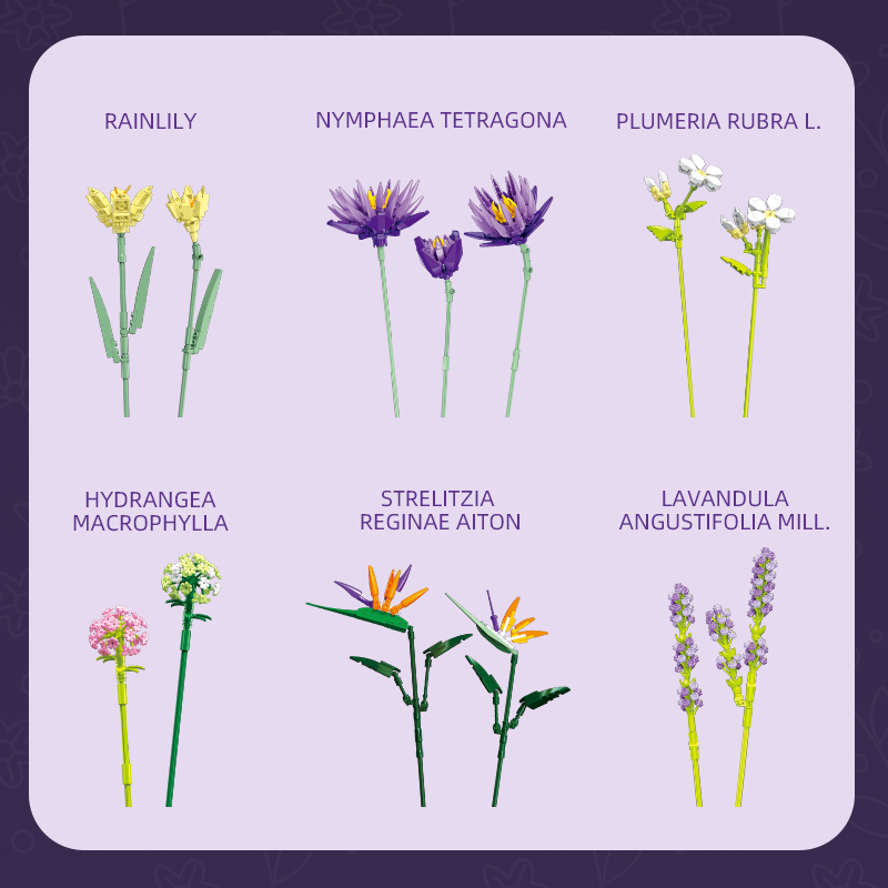 Ensemble de blocs de construction oiseaux de paradis pour enfants, bouquet de fleurs, jouets assemblés bricolage, décoration de la maison, fête des mères, cadeau de vacances, 891 pièces