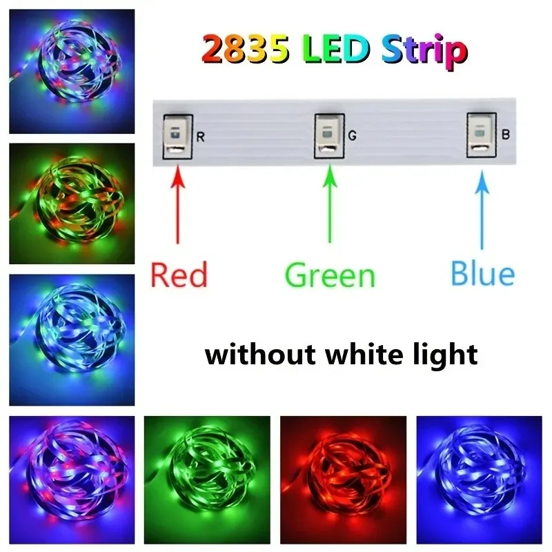 2835 45leds/m tira de luzes led 24 chave ir controle remoto diy backlight tv luz cinto flexível gabinete luz para decoração casa