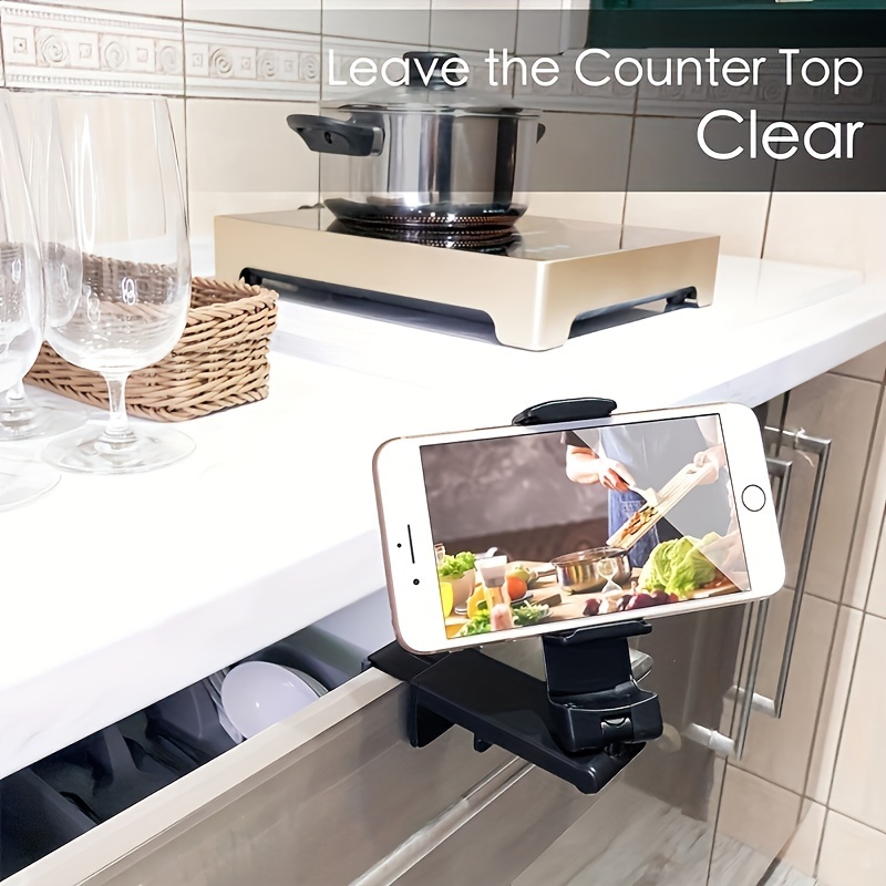 Multi-functional lazy phone holder for high-speed rail, airplane, kitchen, desktop