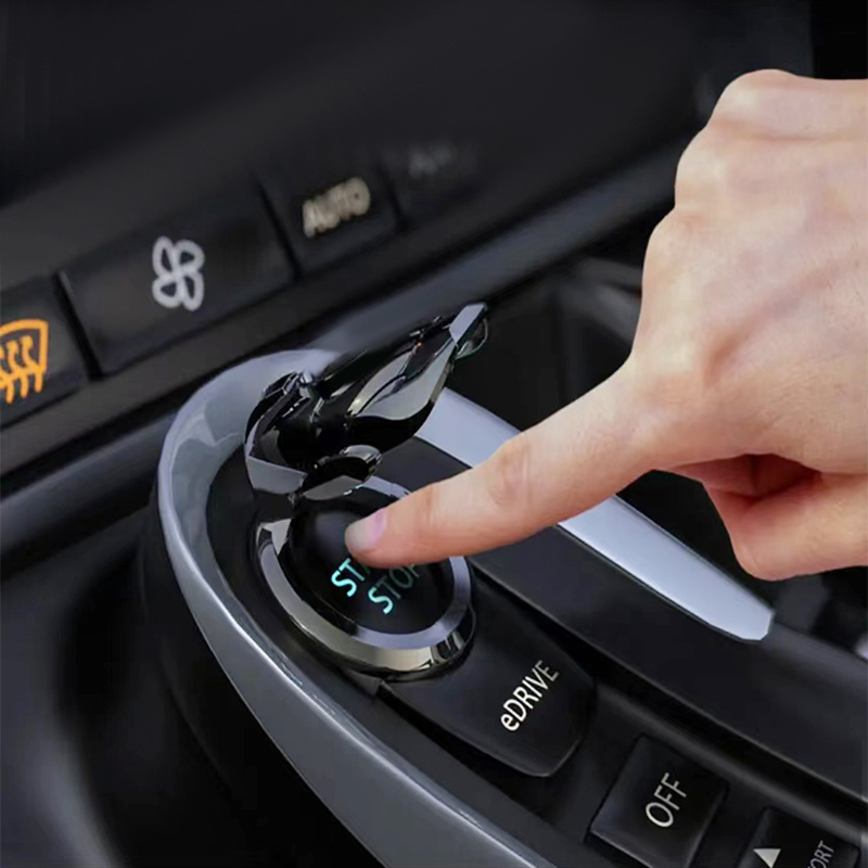 Auto Engine Ignition Start Stop Button Ring Circle Cover Accessories For Nissan GTR X-trail Qashqai Note Juke Patrol Leaf Almera