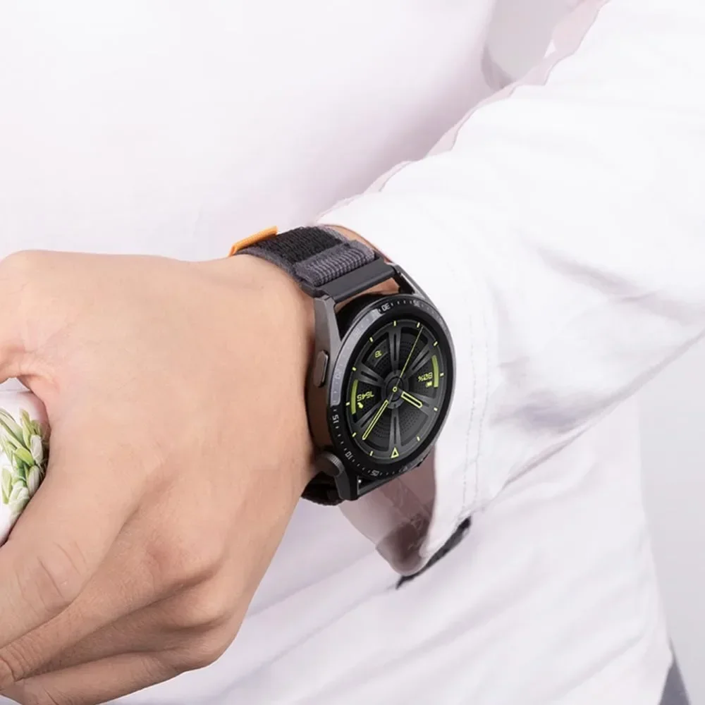 Correa de nailon para HaiWei Galaxy Watch 7 6 5 4 40mm 44mm Classic/Active/Gear S3 Frontier 20mm 22mm Correa deportiva Amazfit GTS 3 4