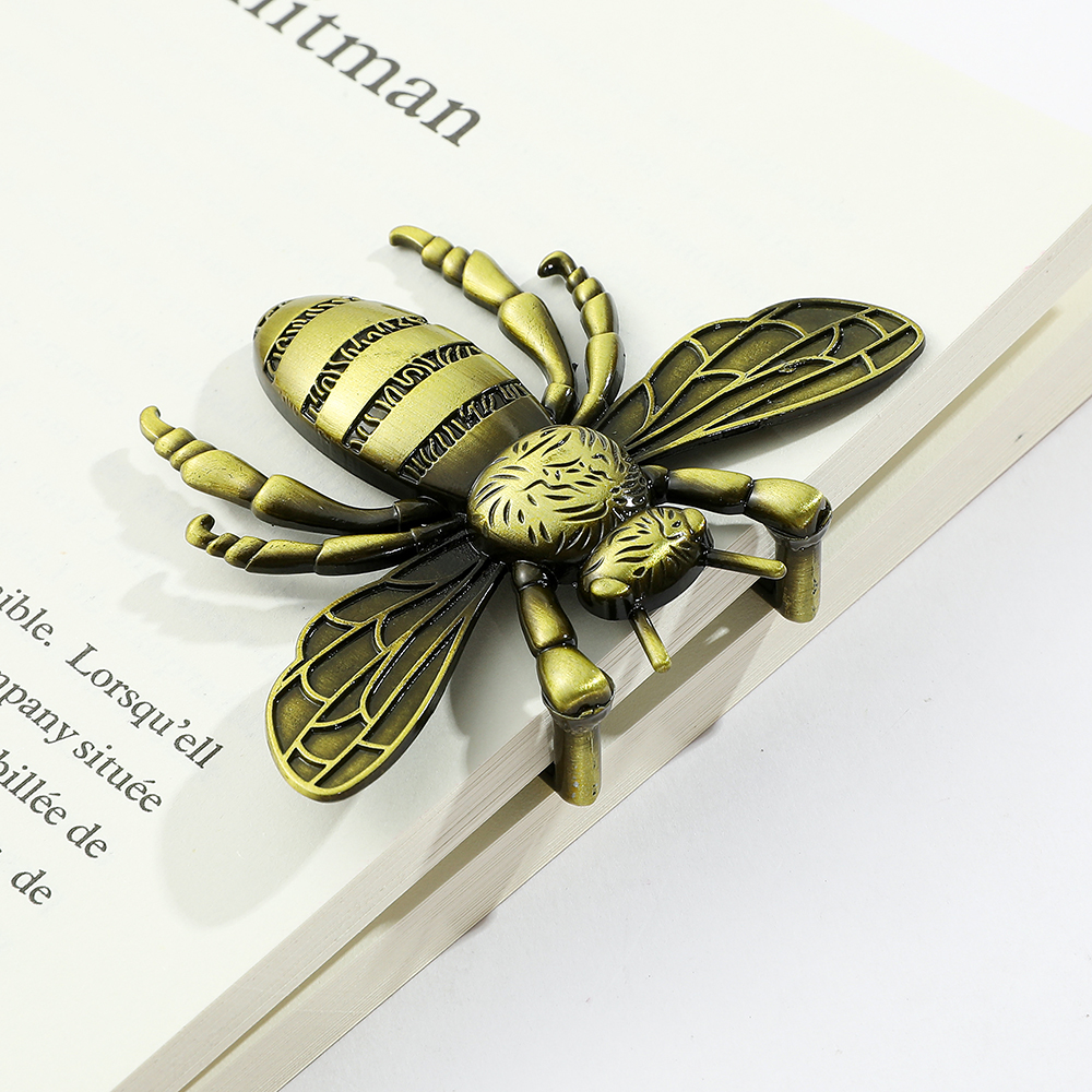 Creative Vintage Love Rose Book Clips - Bronze Metal Bookmark, Reading Writing Office Accessories for Book Lovers