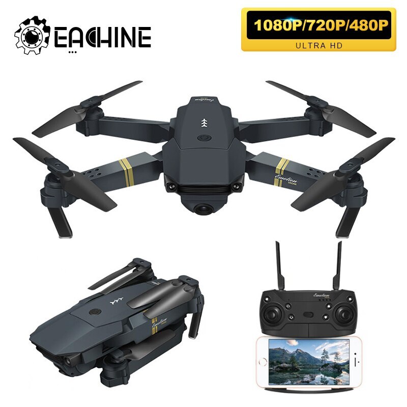 E58 WIFI FPV dengan Sudut Lebar HD (Satu Set Baterai) Kamera Mode Tahan Tinggi untuk Lengan Lipat RC Empat Baling-Baling RC