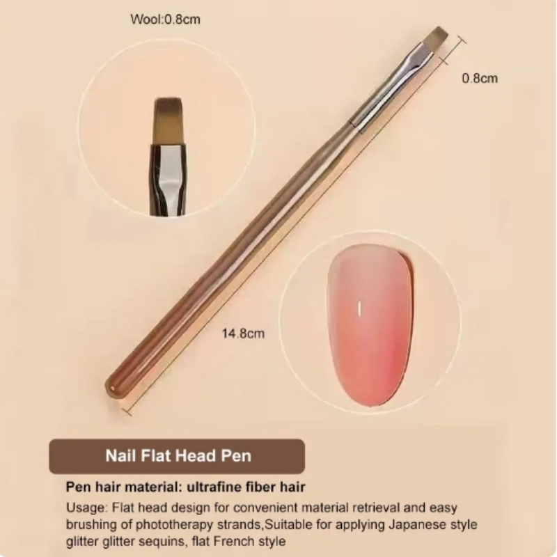 【Hete Verkoop ��Gel Nagelborstel Binnenvoering Diy Painting Pen Nail Art Acryl Schilderij Penseel Nail Art Design Met Schildergereedschappen