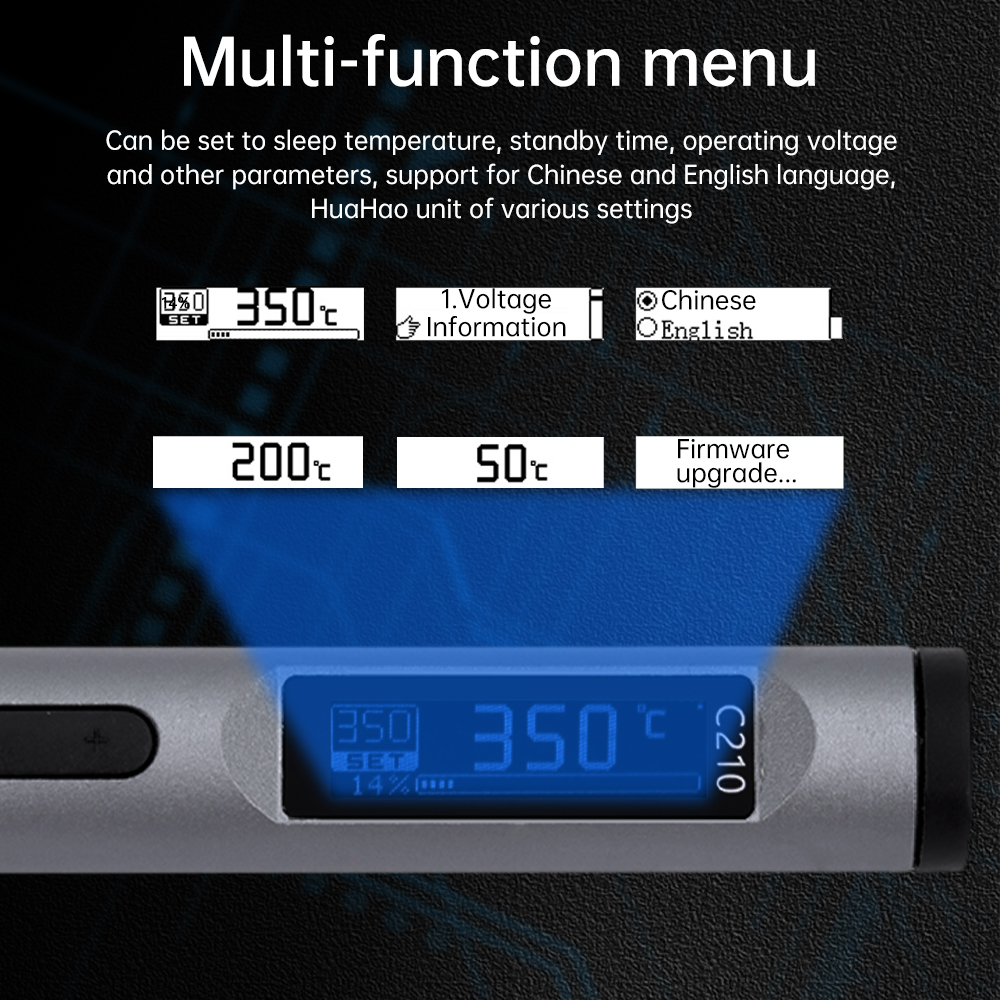 Intelligenter elektrischer Lötkolben, 100 W, tragbar, einstellbare Temperatur, schnelle Wärme, digitales elektrisches Schweißstation-Set