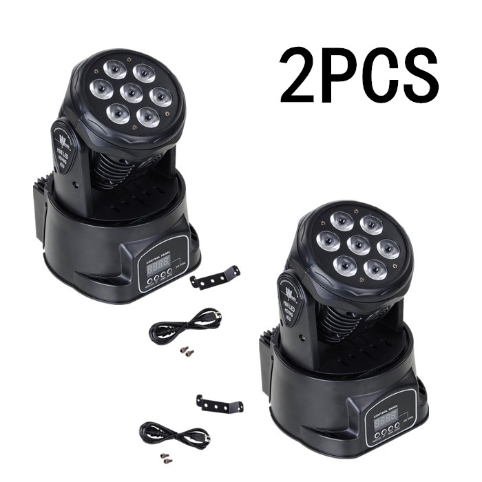 4 pièces LED Wash7x12W RGBW éclairage à tête mobile 4in1 RGBW pour Disco DJ KTV 12/16DMX canaux LED lumière de scène Dj