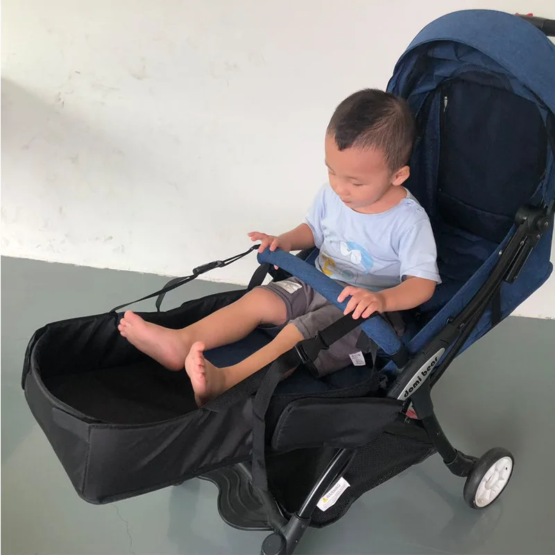 BabyStroller Footrest Pushchair Cloth Foot Board Toddler Seat Extender Feet Extensions Carriage Pushchair Foot Support Accessory