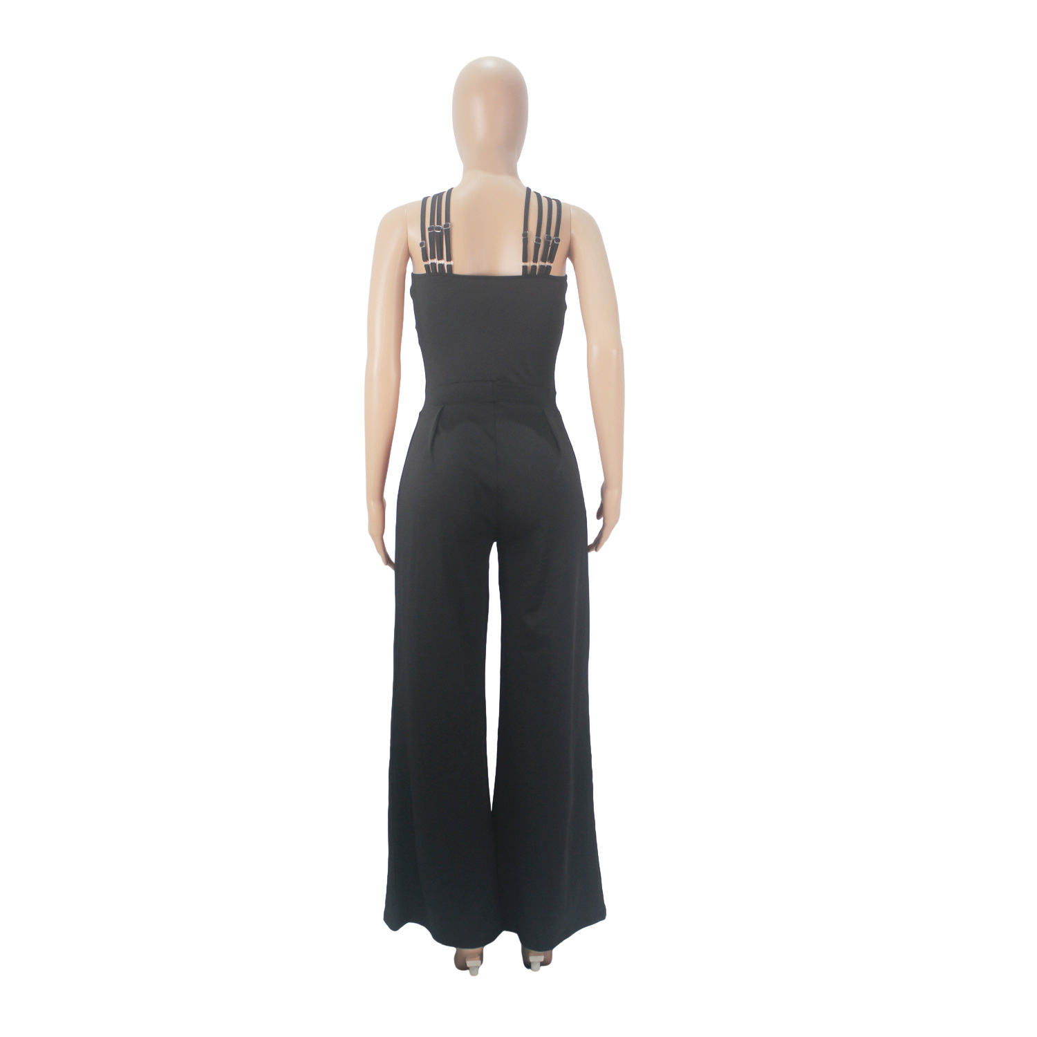 Cutuble jumpsuit merah elegan untuk wanita jumpsuit suar kaki lebar pinggang tinggi tanpa lengan pesta malam Klub Wanita baru 2023