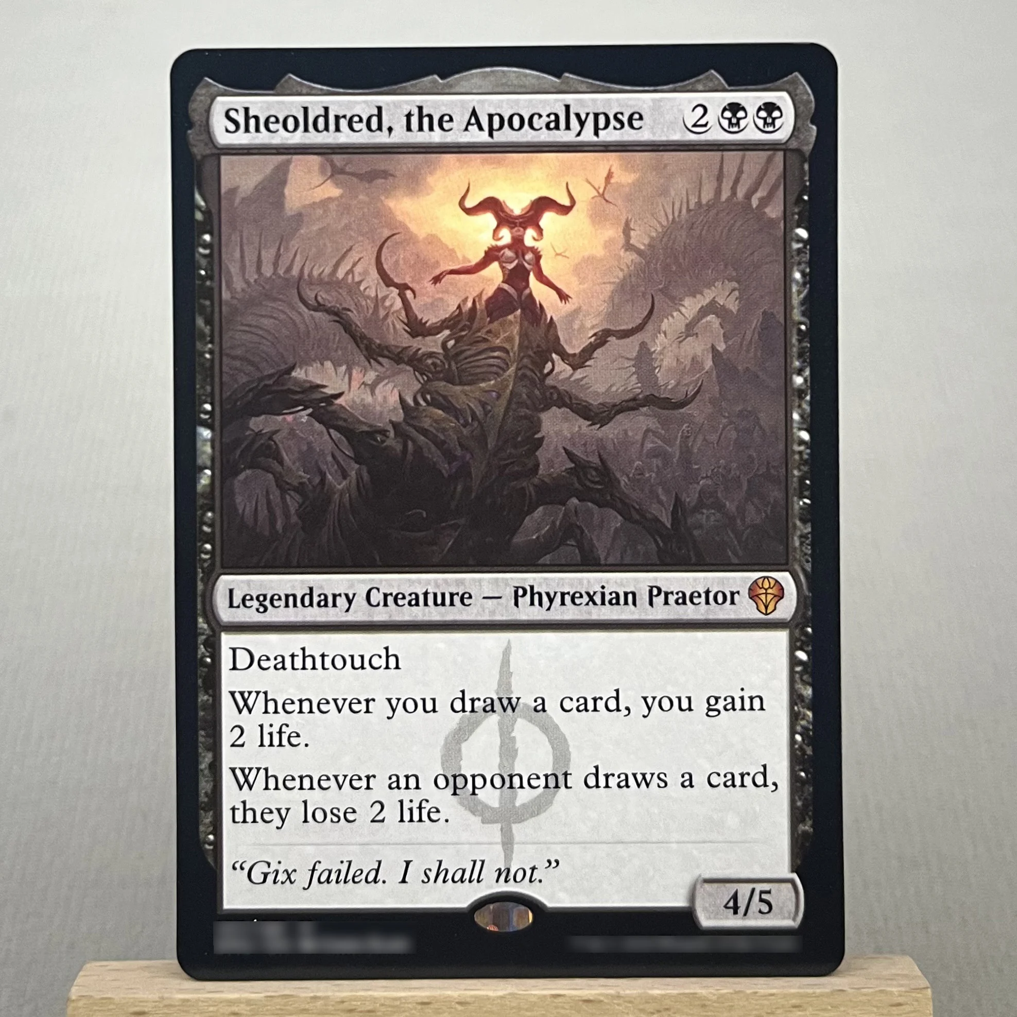 ONE ELD AFR MID HOLO12-I01 Tcg cartões mágicos proxy Sheoldred, o Apocalipse Estudo Rolítico Tutor Vampiric Advogando Tithe reunir