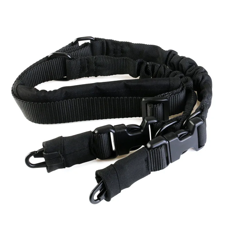 2 จุดด้านข้างหัวเข็มขัด Swiftlink เบาะ Bungee RIFLE SLING Strip Kiss อุปกรณ์ยุทธวิธี