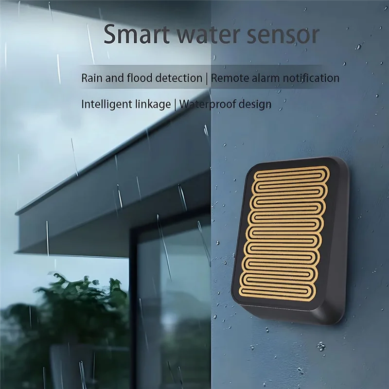 ABSQ-Ewelink Zigbee Smart Rain Sensor For Outdoor Wireless Rain Detection Waterproof, Zigbee Hub Required,Linkage Control