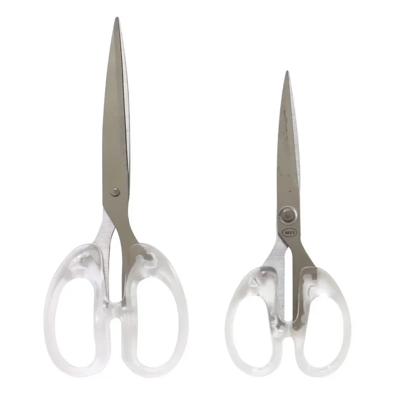 Ciseaux de papeterie à poignée transparente, simplicité, ameublement de maison pour beaux-arts, décor doux, outils de coupe pour Journal, fournitures de bureau