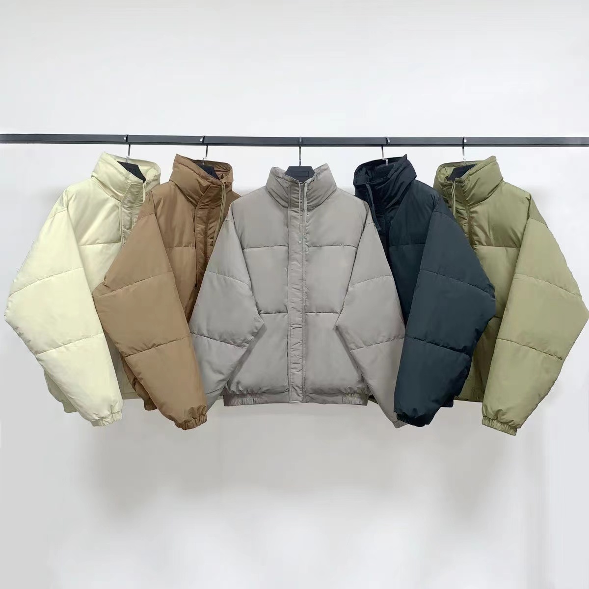 Jaqueta Casual de Estilo Urbano com Dupla Camada e Aquecimento, Fechamento com Zíper, Moda Jovem