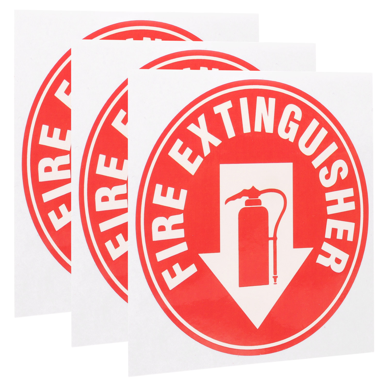3 Stück Feuerlöscher Aufkleber Zeichen für Büro aufkleber Sicherheit der Haustier Aufkleber Kleber