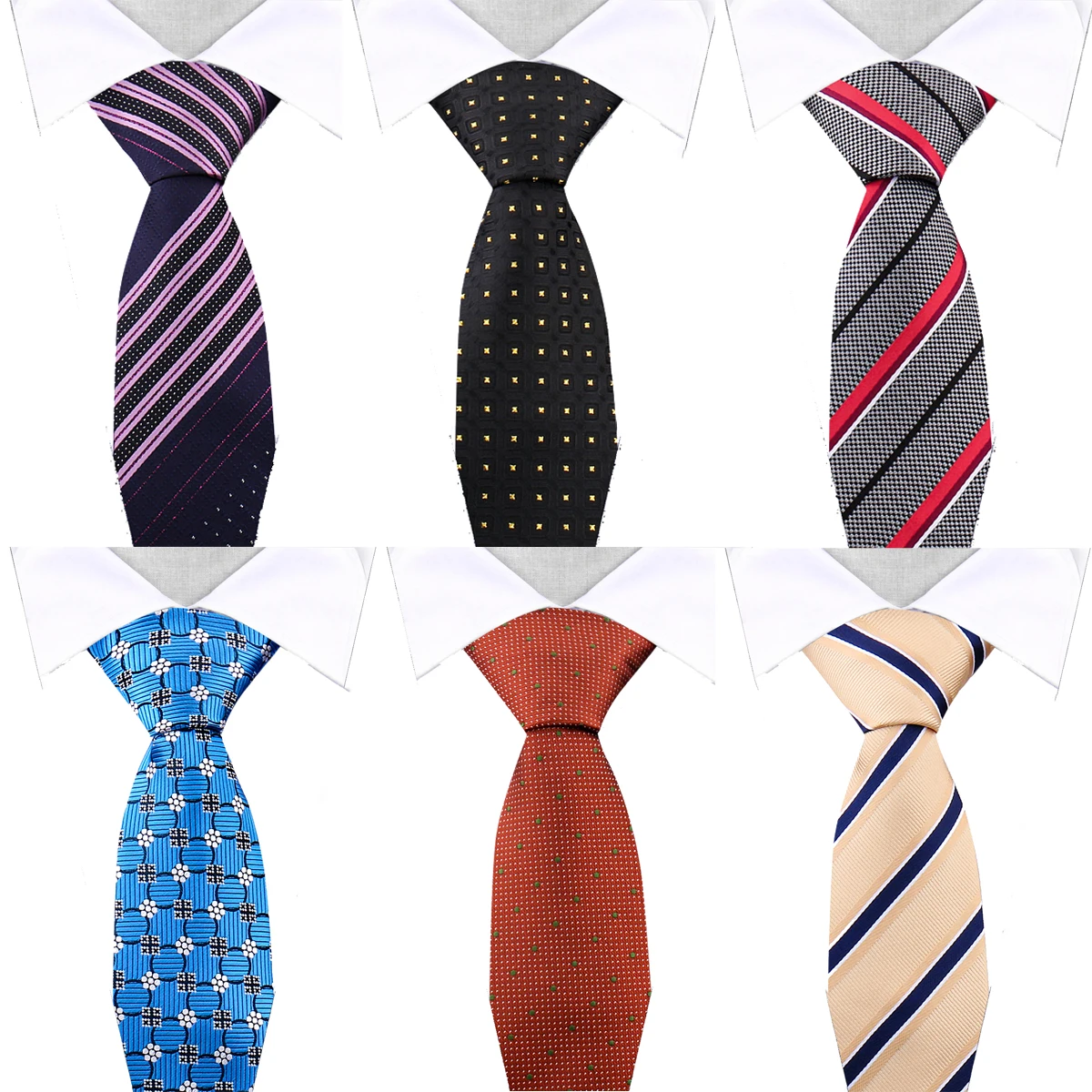 Venda quente novo estilo gravata listra dourada terno negócios festa de casamento gravata para homens paisley vinho gravatas acessórios