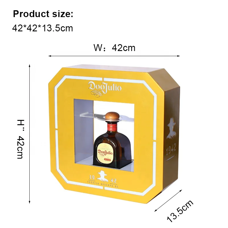 Illuminated LED DonJulio Reposado Blanco Tequila Bottle Presenter Patron Wine Glorifier VIP Service Sign for Nightclub