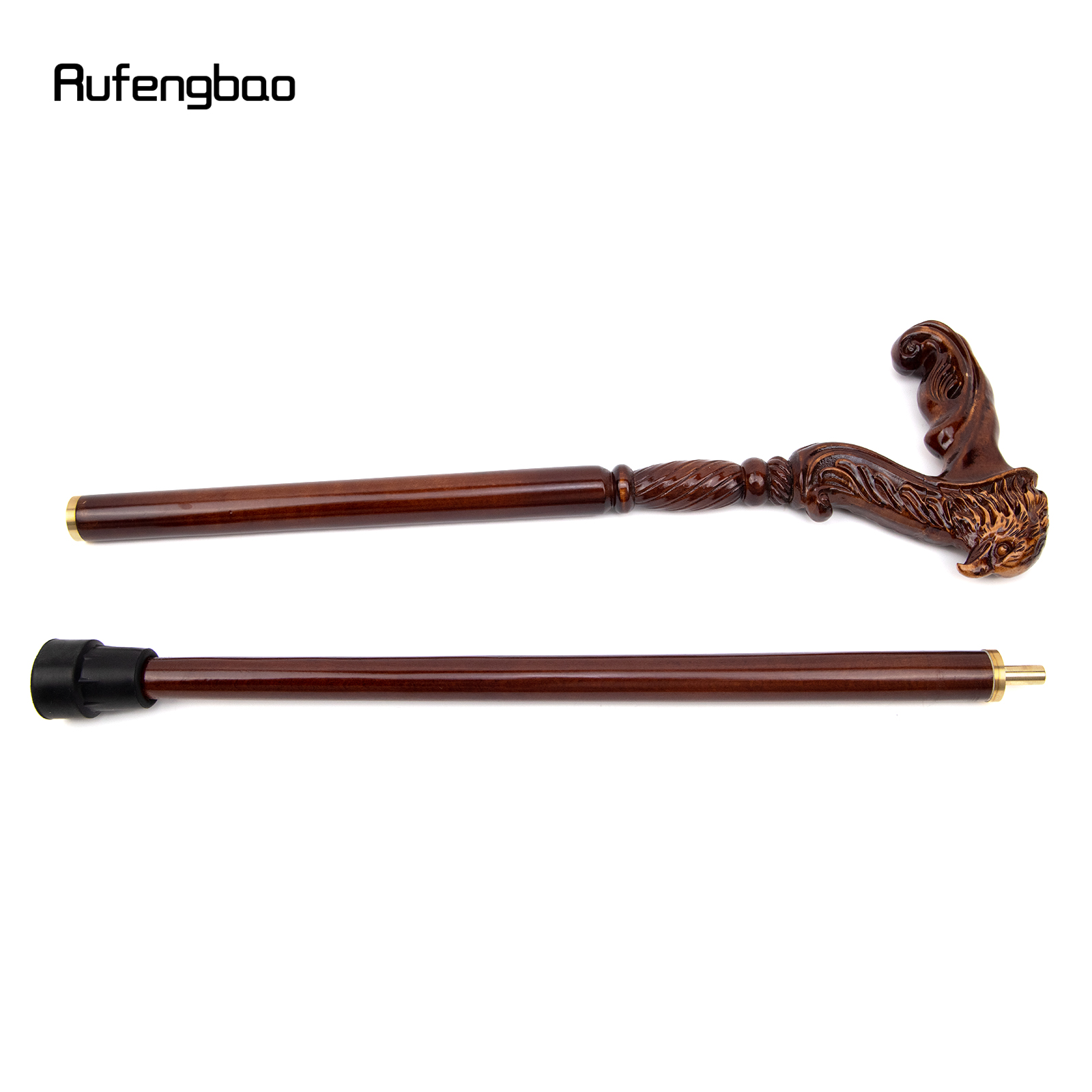 Bastão de Cosplay de Vampiro de Madeira Marrom Águia, Bastão de Madeira, Máscara de Halloween, Crossier, 93cm, Moda