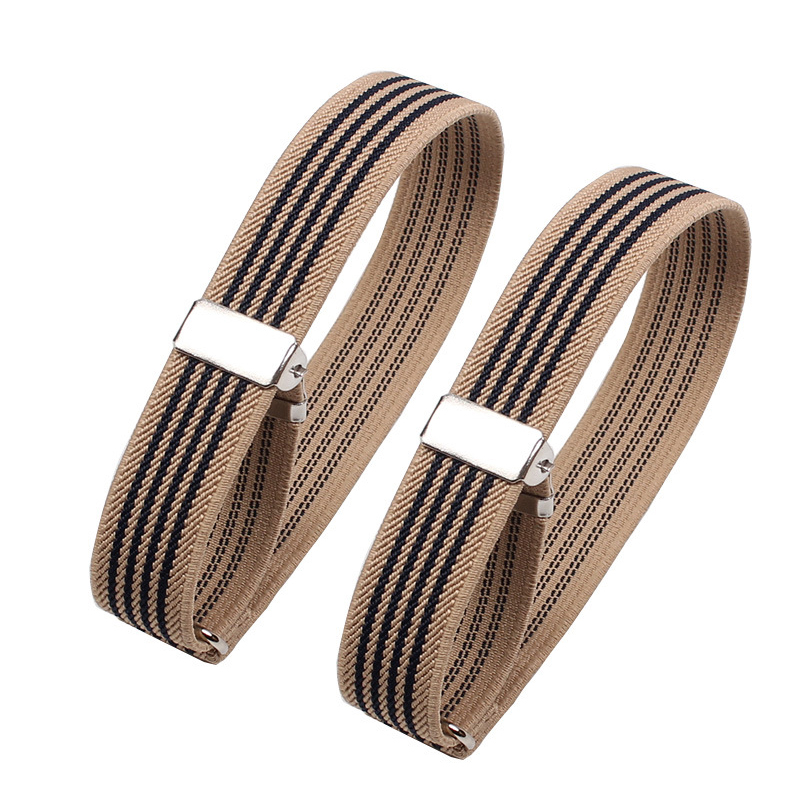 Brazalete elástico para hombre y mujer, soporte para manga de camisa, brazaletes ajustables a la moda, bandas para fiesta, accesorios de ropa de boda, 2 uds.