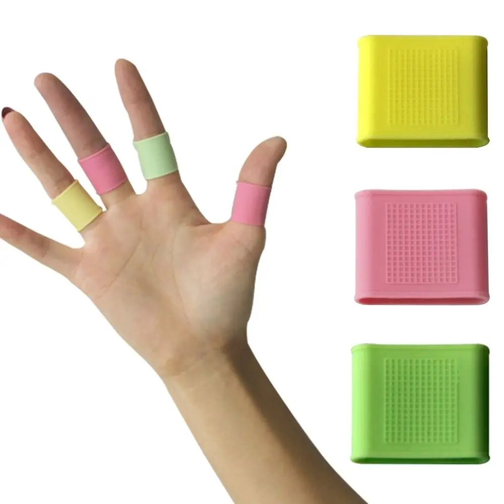 8PCS Non-Slip Tennis Bowling Basketball Silicone Sports Finger Band Hand Protector Support Golf Finger Sleeves