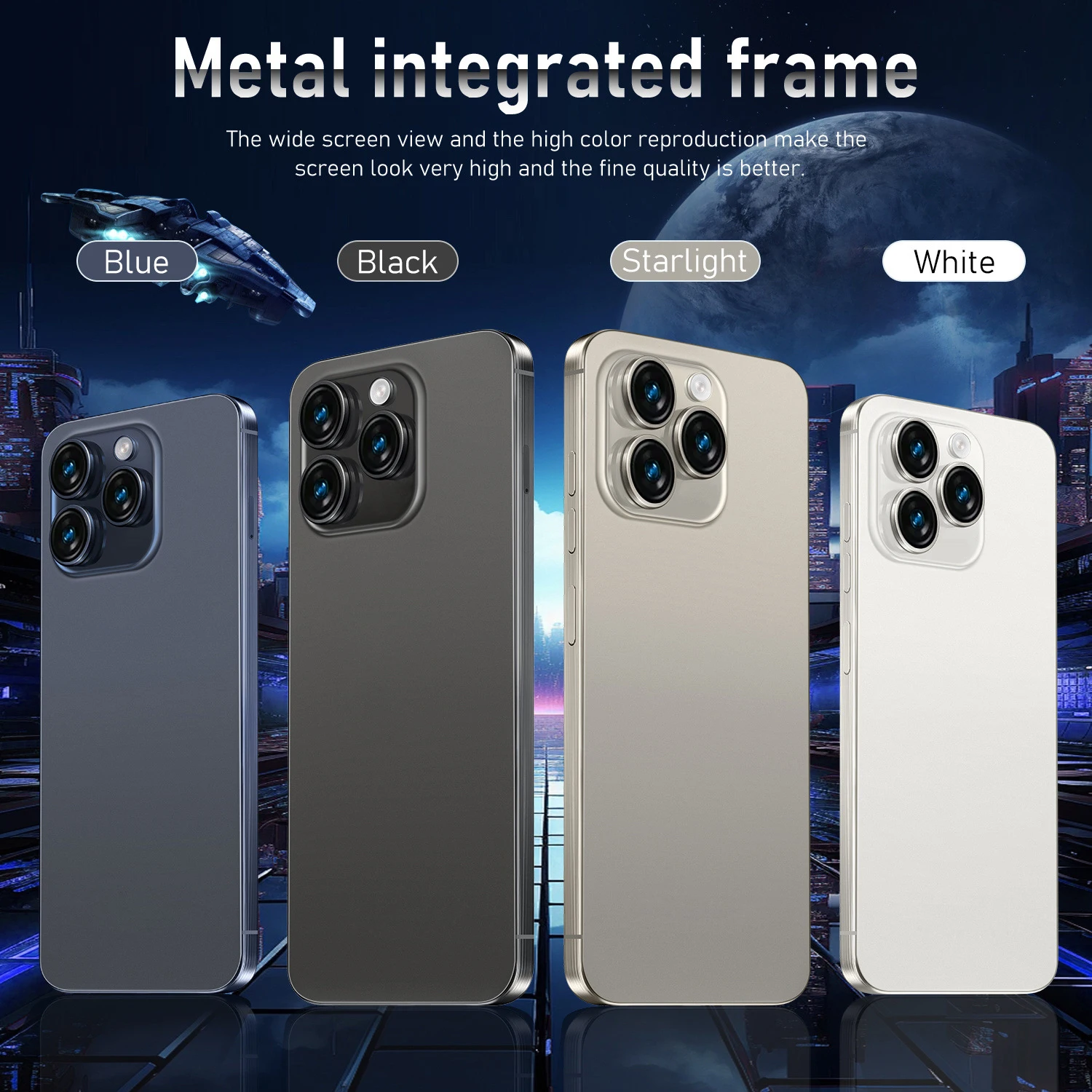Global Version I16 Pro Maxสมาร์ทโฟนโทรศัพท์มือถือAndroidหน้าจอ14,6.8นิ้ว,12 + 512GB,13 + 24MP,โทรศัพท์มือถือ,6800MAhโทรศัพท์5G