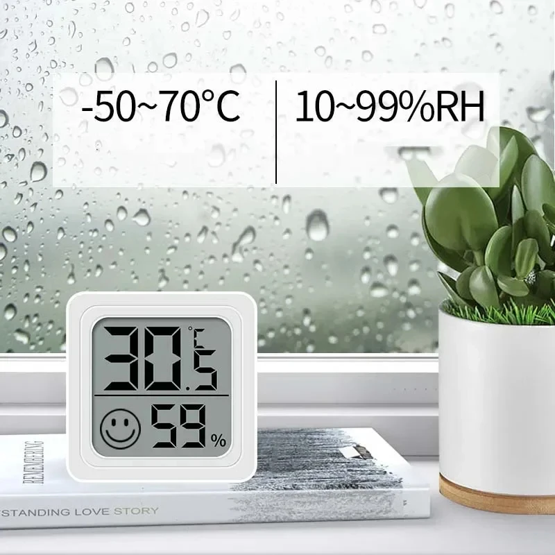 Mini LCD Digitale Thermometer Hygrometer Binnenkamer Langdurige Batterij Temperatuur-vochtigheidsmeter Sensormeter Weerstation
