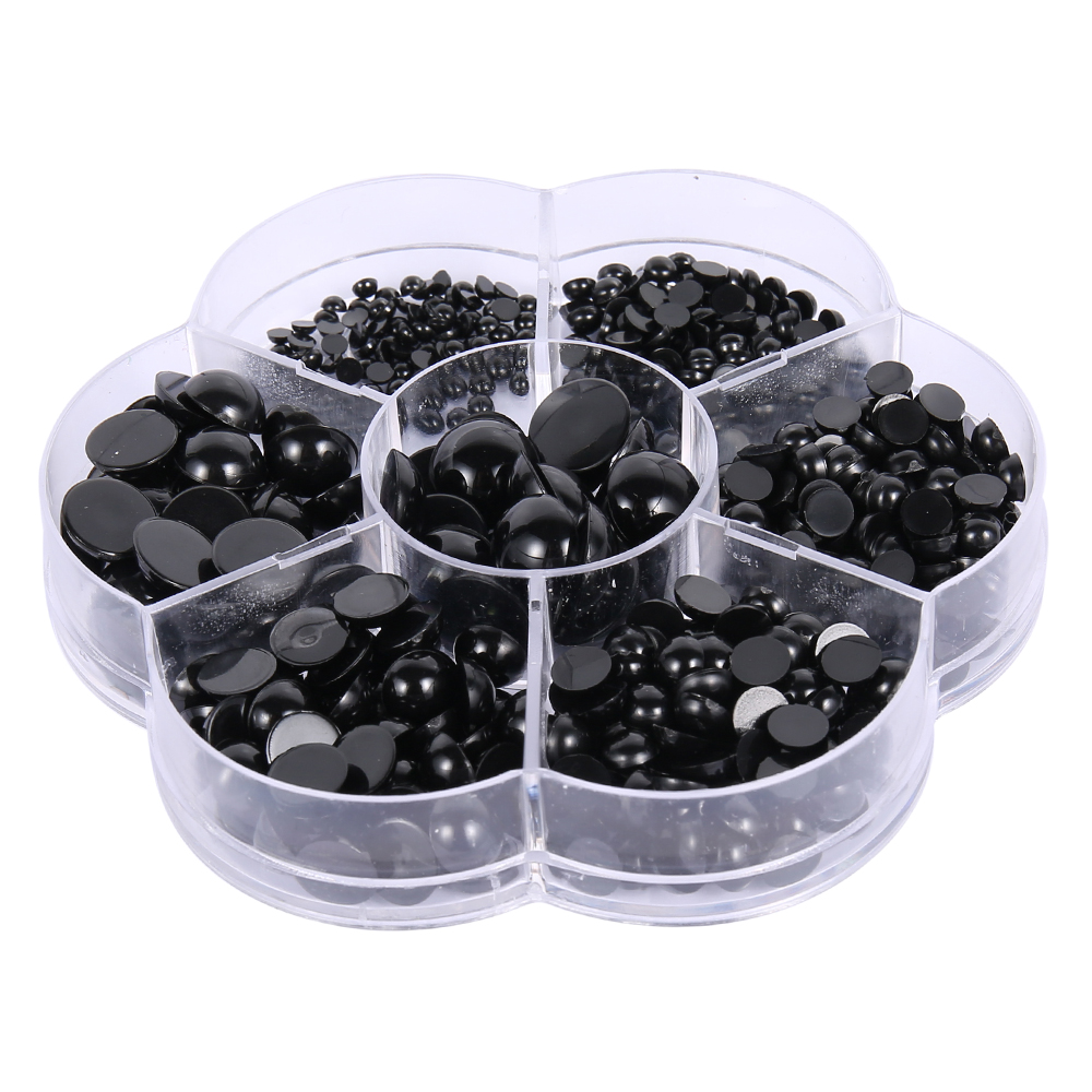 500Pcs Doll Making Eyes 3-12mm Reusable Plastic Button Crafts Safety Eyes for Bear Soft Toy Stuffed Animal Doll DIY Accessories