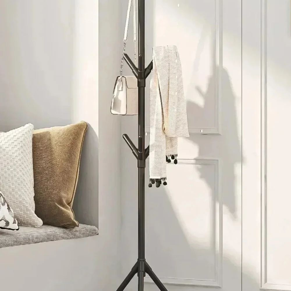 Portátil móvel piso de pé roupas rack ramo árvore design multi gancho cabide organizador armazenamento resistente para casa sala