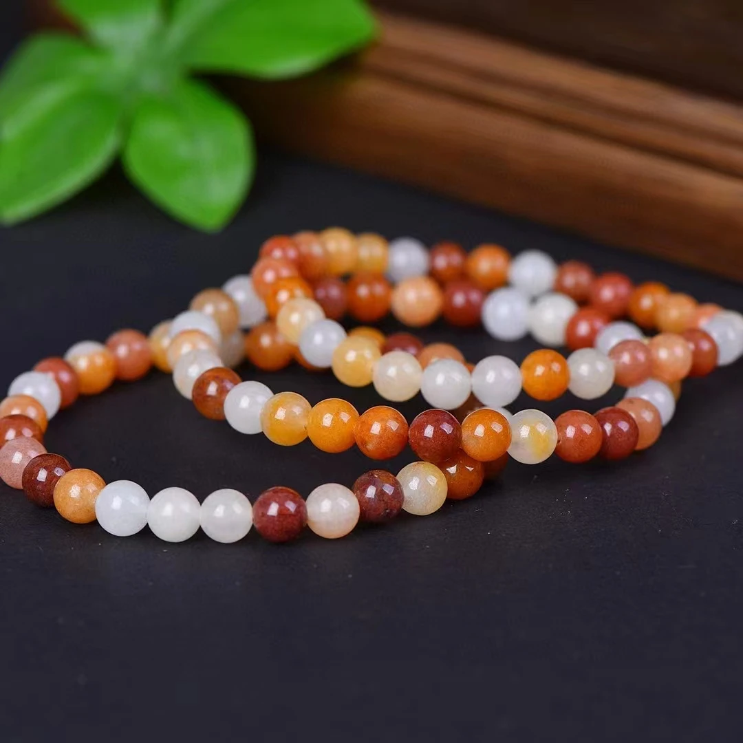 Gobi-Pulseira de Pedra Colorida Natural para Mulheres, Corrente Mão Jade, Pulseira Elástica de Pedras Preciosas, Amuleto Encantos de Jóias
