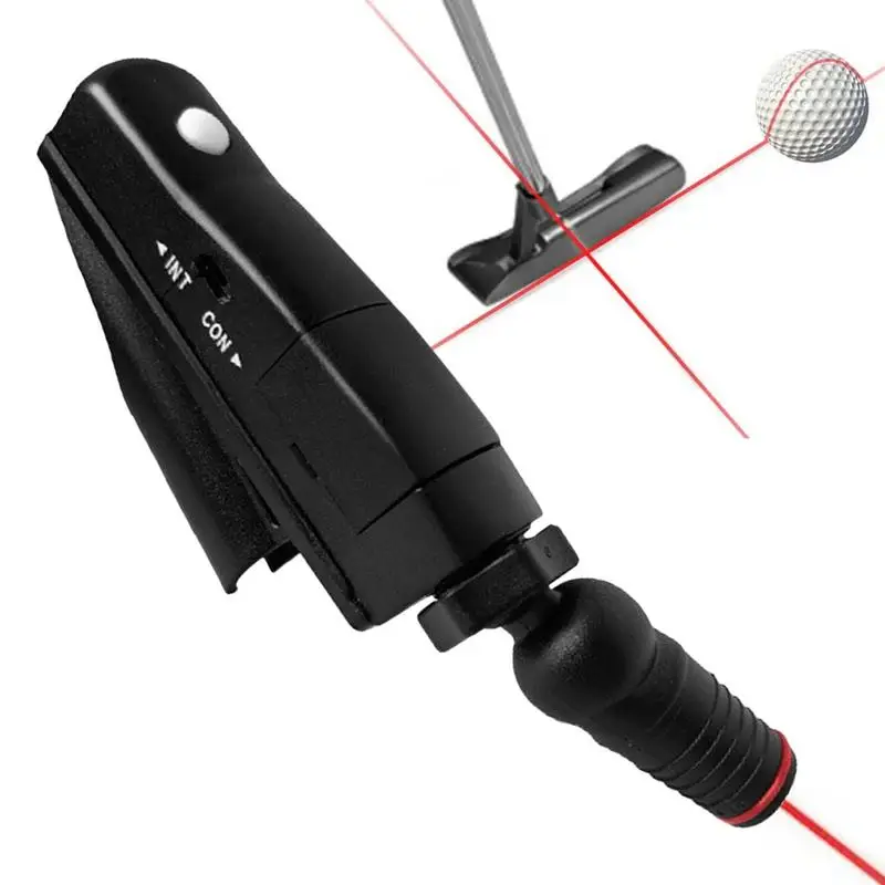 แบบพกพากอล์ฟพัตเตอร์เทรนเนอร์ปรับกอล์ฟพัตเตอร์เลเซอร์กอล์ฟใส่ AIM Corrector Golf Putting AIM Line เครื่องมือ