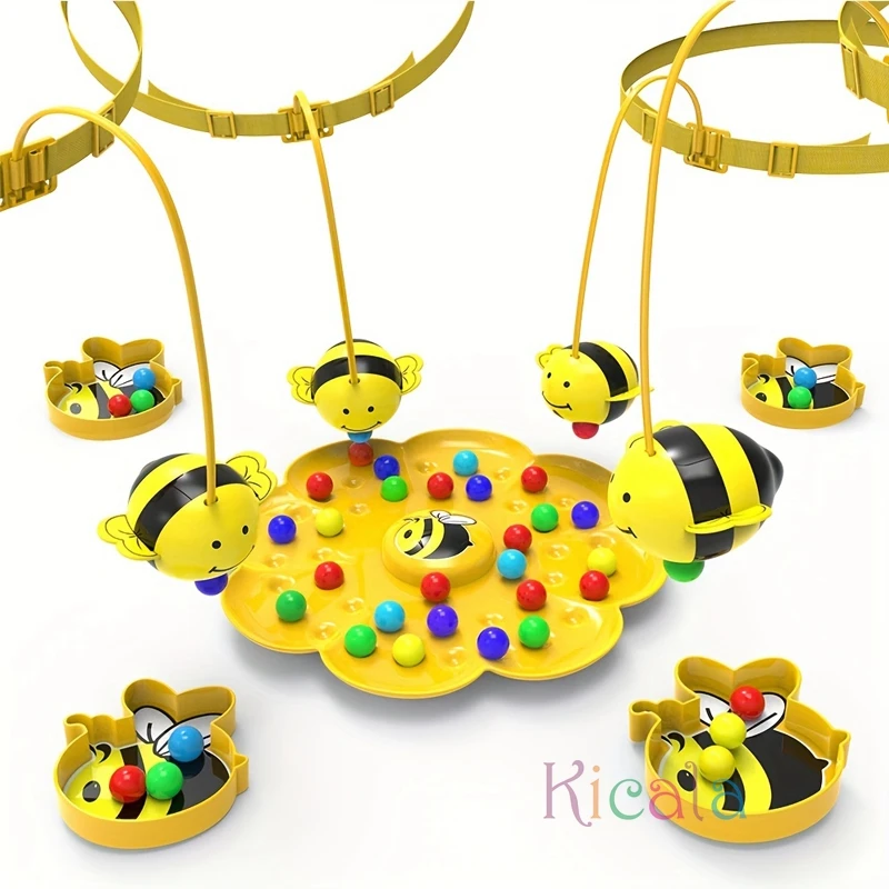 Little Bumblebee เกมกระดานมัลติฟังก์ชั่นปริศนาของเล่นตกปลา Interactive ของเล่นเพื่อการศึกษาเด็กคริสต์มาสของขวัญเกมครอบครัว