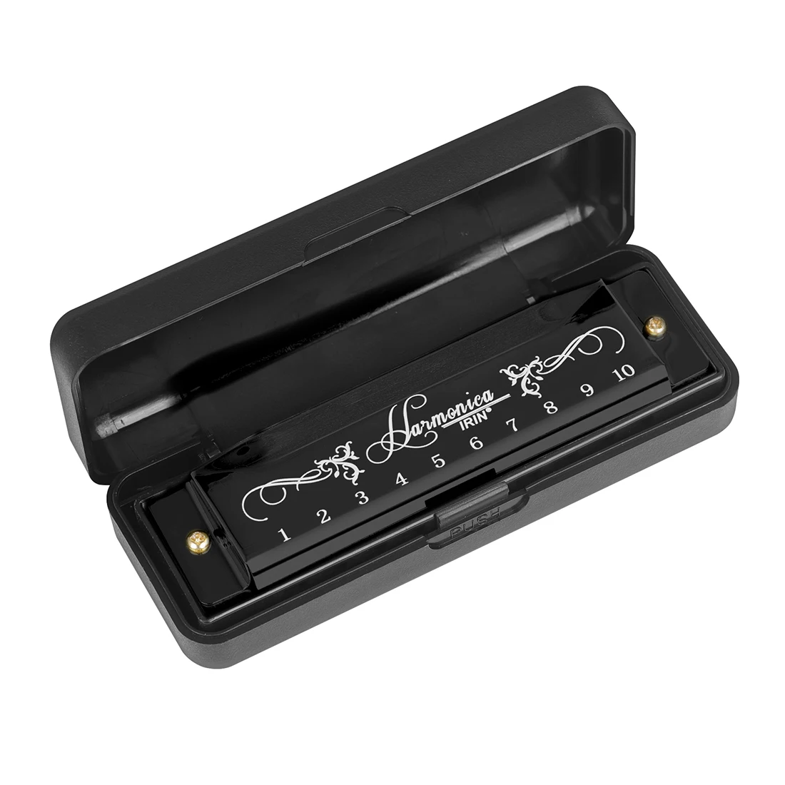 IRIN Mondharmonica Nieuwe 10-gaats 20-tone mondharmonica Veelkleurig C-sleutel Professioneel cadeau met doos voor beginners en kinderpuzzelspeelgoed