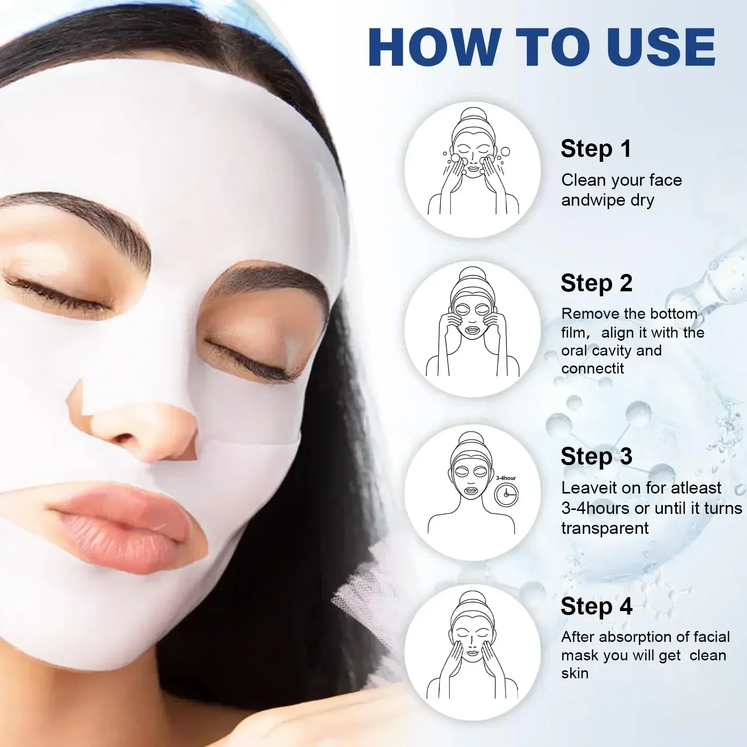 Deep Collagen Anti Wrinkle Lifting Mask มาส์กหน้าคอลลาเจนข้ามคืน, Deep Collagen Mask for Lifting Firming Moisturizing (5 แพ็ค)