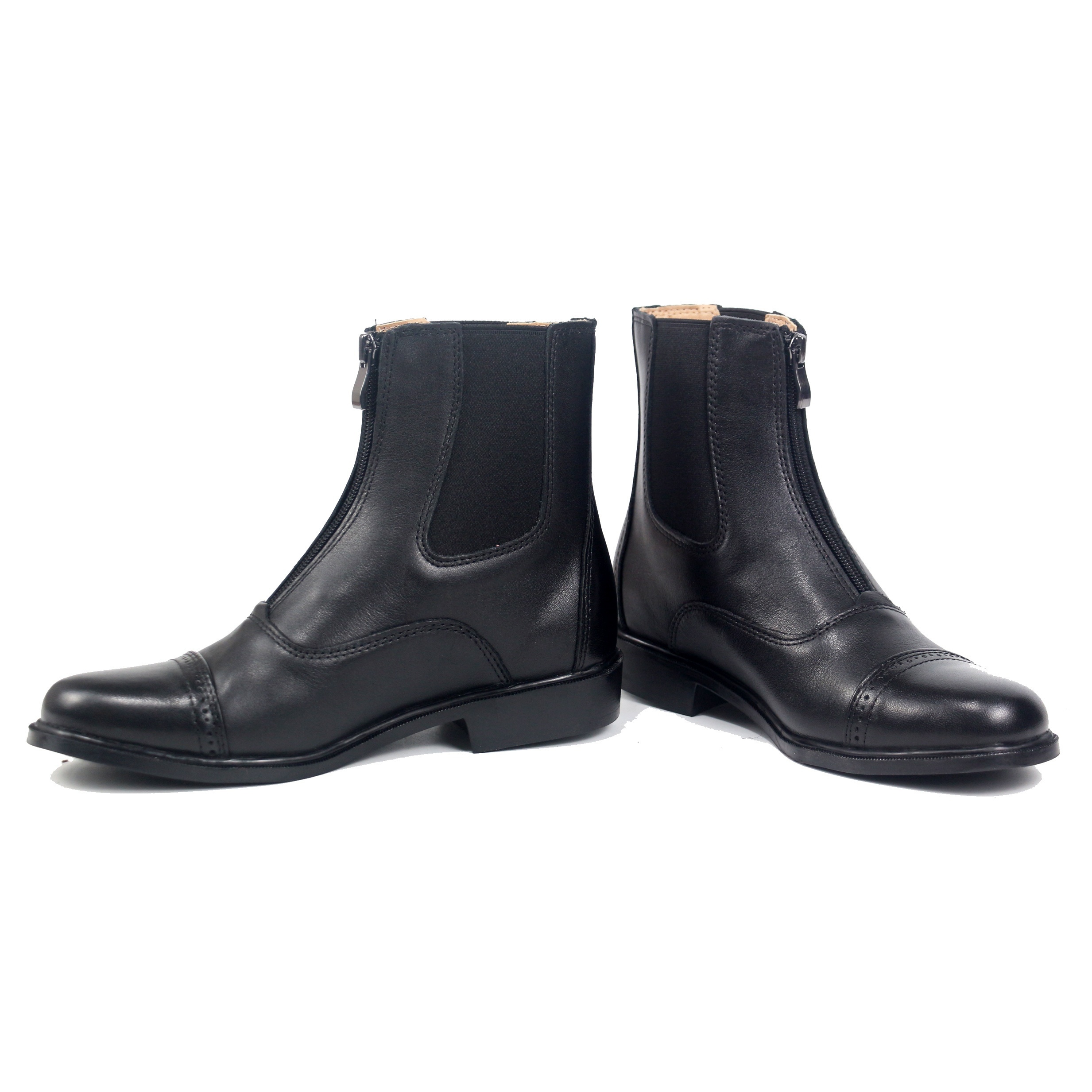 Botas de equitação para homens e mulheres, botas equestres, couro completo, alta qualidade, sapatos com zíper, perspectiva, cabeçada