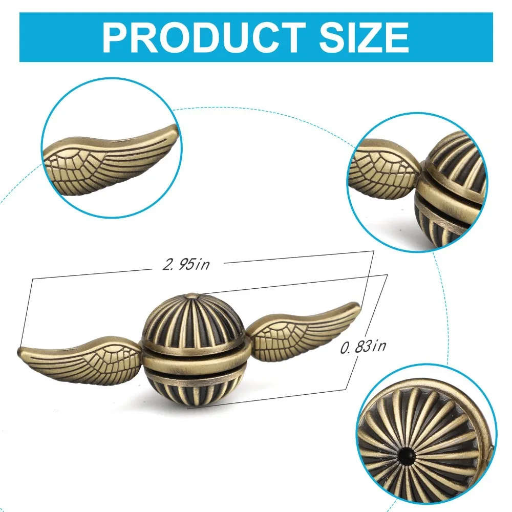 EDC Fidget Spinner jouet bout des doigts ailes rotatives Gyroscope anti-Stress jouet enfants adulte rotatif boule métallique bureau