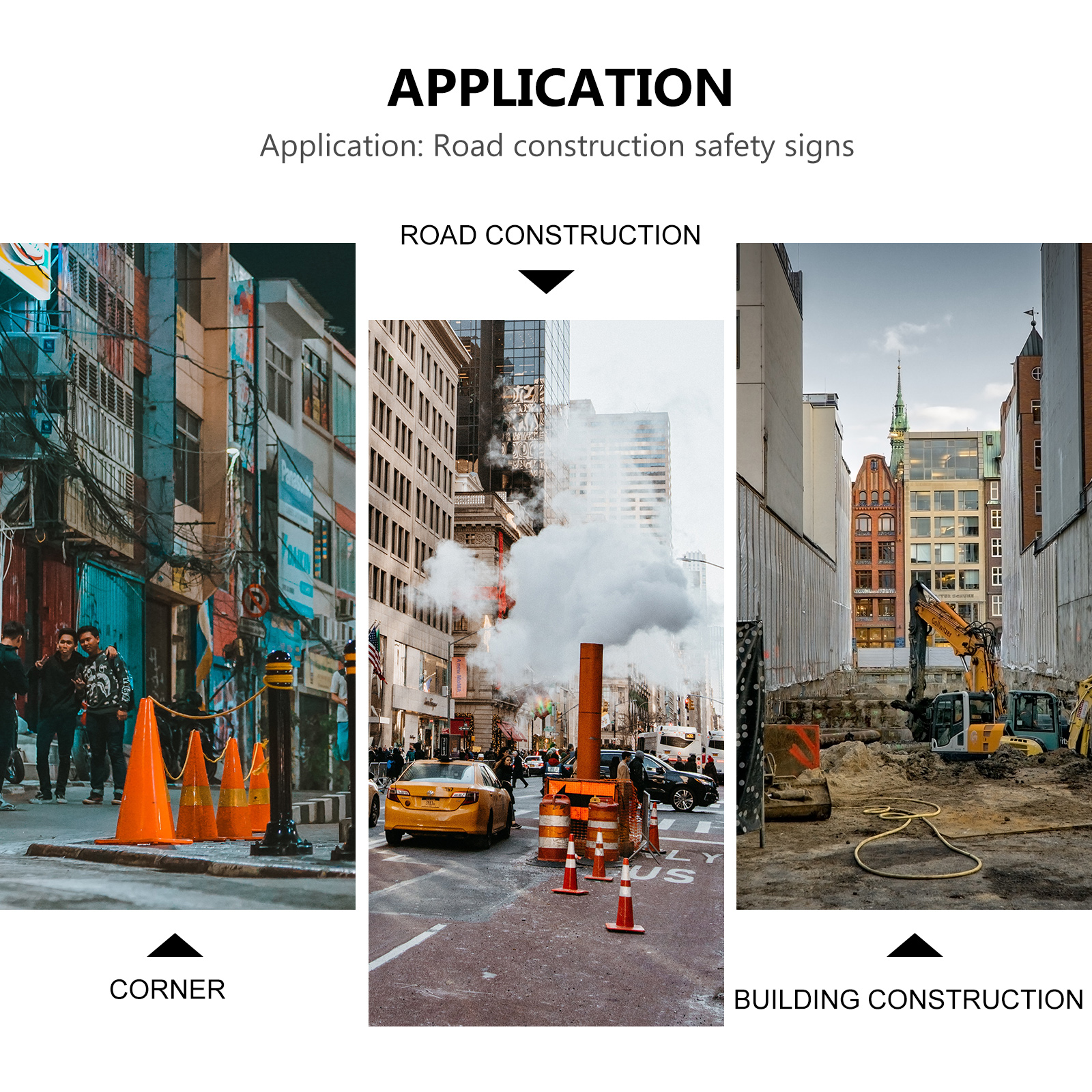 5 Kunststoff-Kettenabschaltung, Baubarriere, einziehbarer Gürtel, Verkehrsstangen, Glieder, Schutz, Isolierung