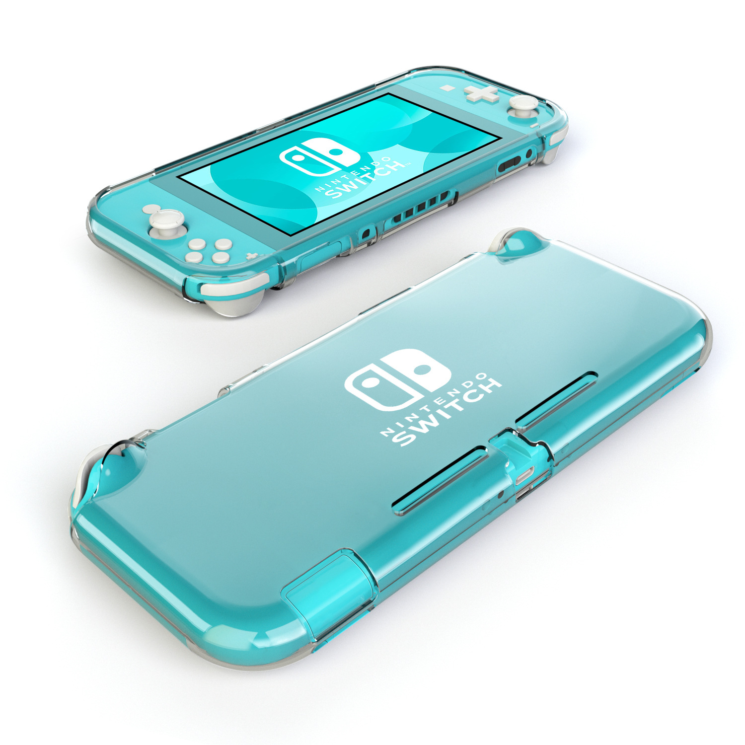 Capa transparente para switch lite, capa protetora para console de jogos nintendo switch lite
