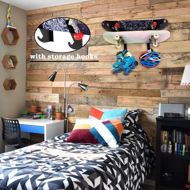 Skateboard Wandmontage Skateboard Hangers Voor Muur Skateboard Rack Horizontale Opslag Ontwerp Voor Deck Skateboard Ski Board