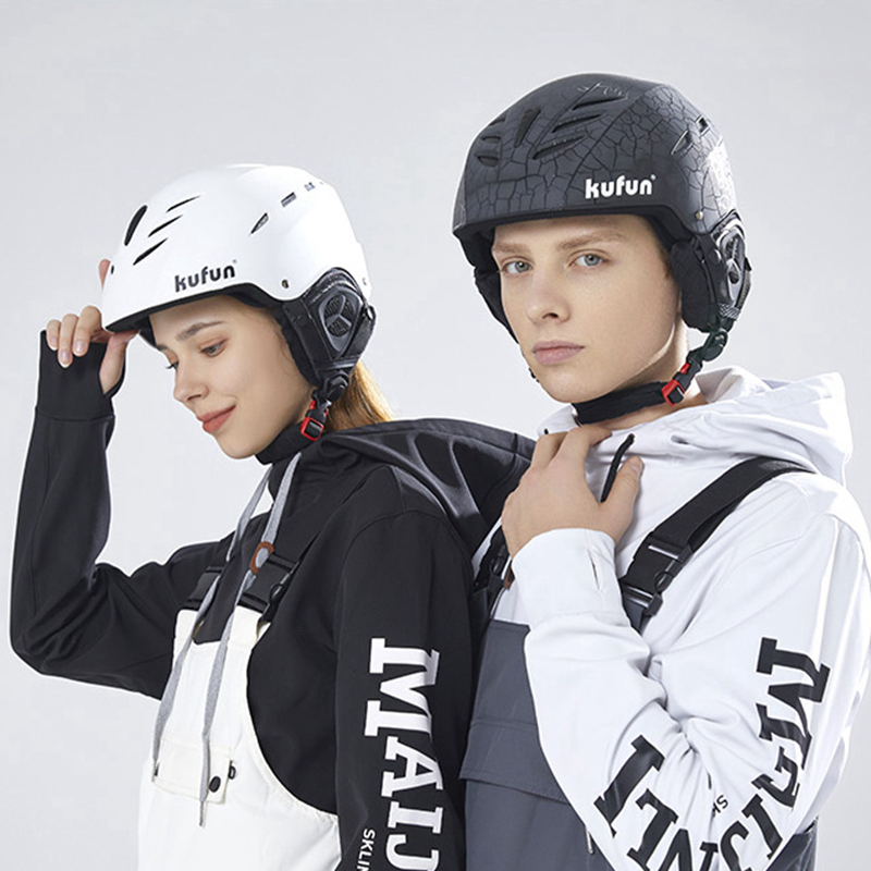 KUFUN スキーヘルメットスノースポーツスノーボードスキースケートボードスケートかわいい動物女性男性大人子供冬の安全子供