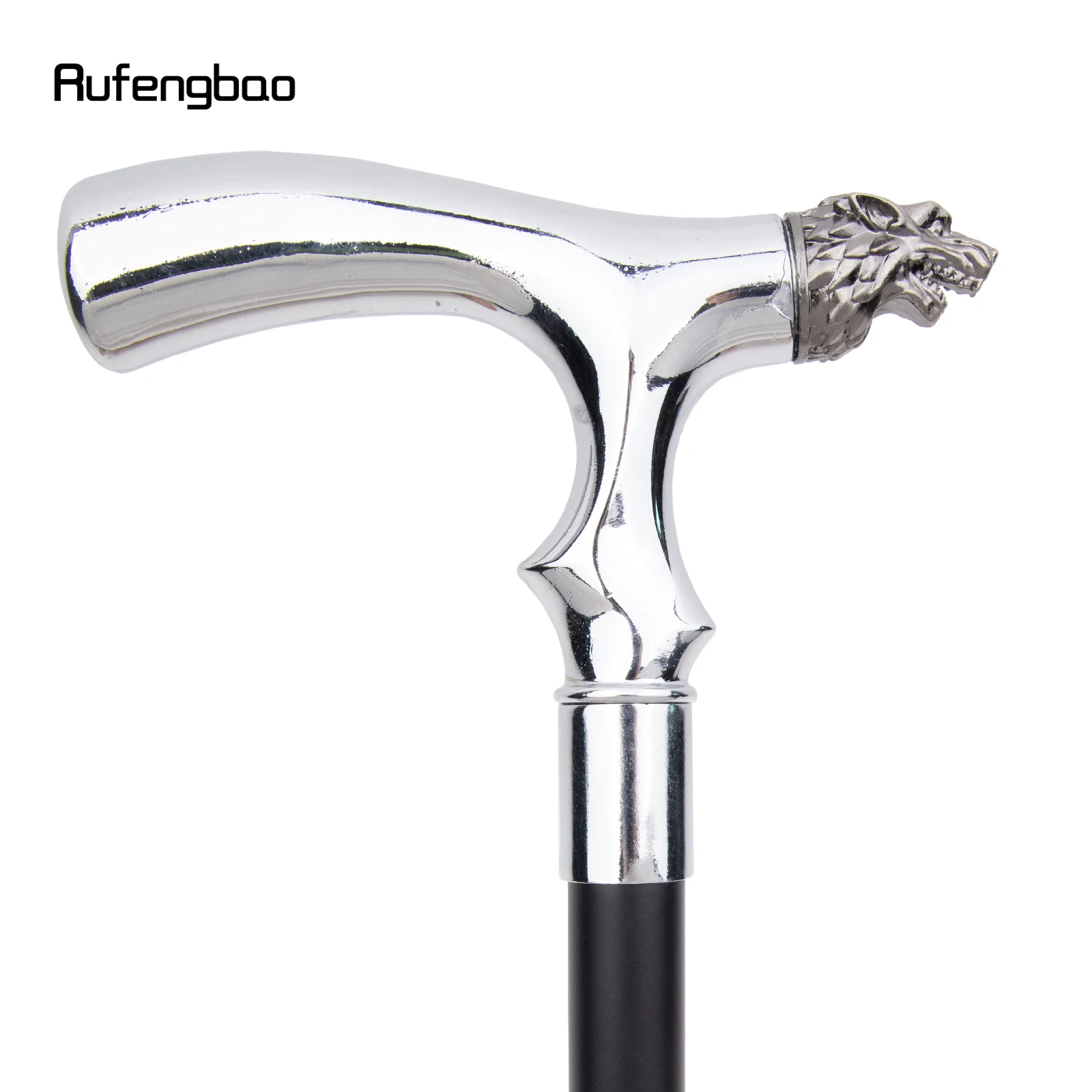 หัวสิงโตสีขาว T รูปร่างเดิน Cane แฟชั่นตกแต่งเดิน Stick สุภาพบุรุษ Elegant คอสเพลย์ Cane KNOB Crosier 93 ซม