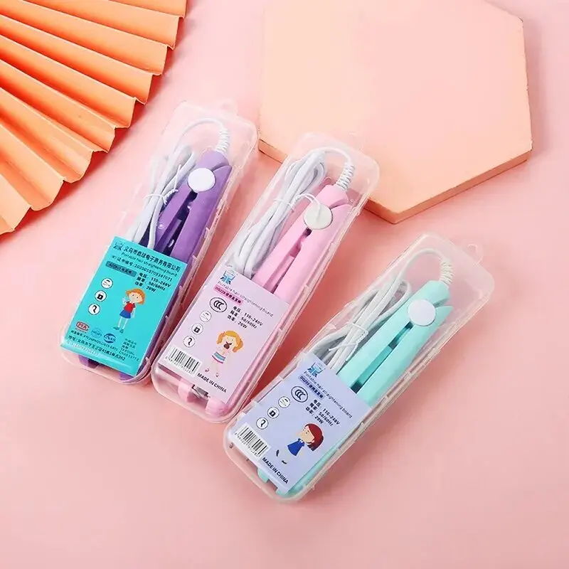 Nieuwe Krultang Mini Stijltang Ijzer Keramische Rechttrekken Styling Tools Haar Krultang Flat Iron Baard Stijltang