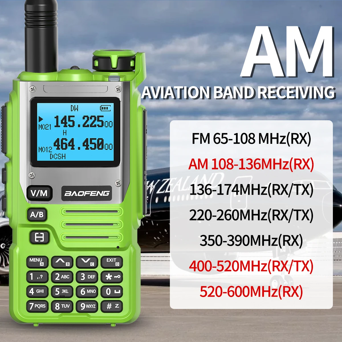 Baofeng UV-K61 Walkie Talkie Long Range Multi Band Wireless Kopierfrequenz AM 999CH Tragbares Zwei-Wege-Amateurfunk für Camping