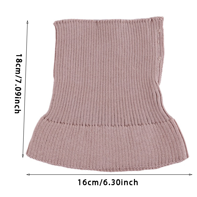 Femmes tricoté faux col écharpe chaud col roulé cou plus chaud détachable hiver coupe-vent mode fausse écharpe col haut
