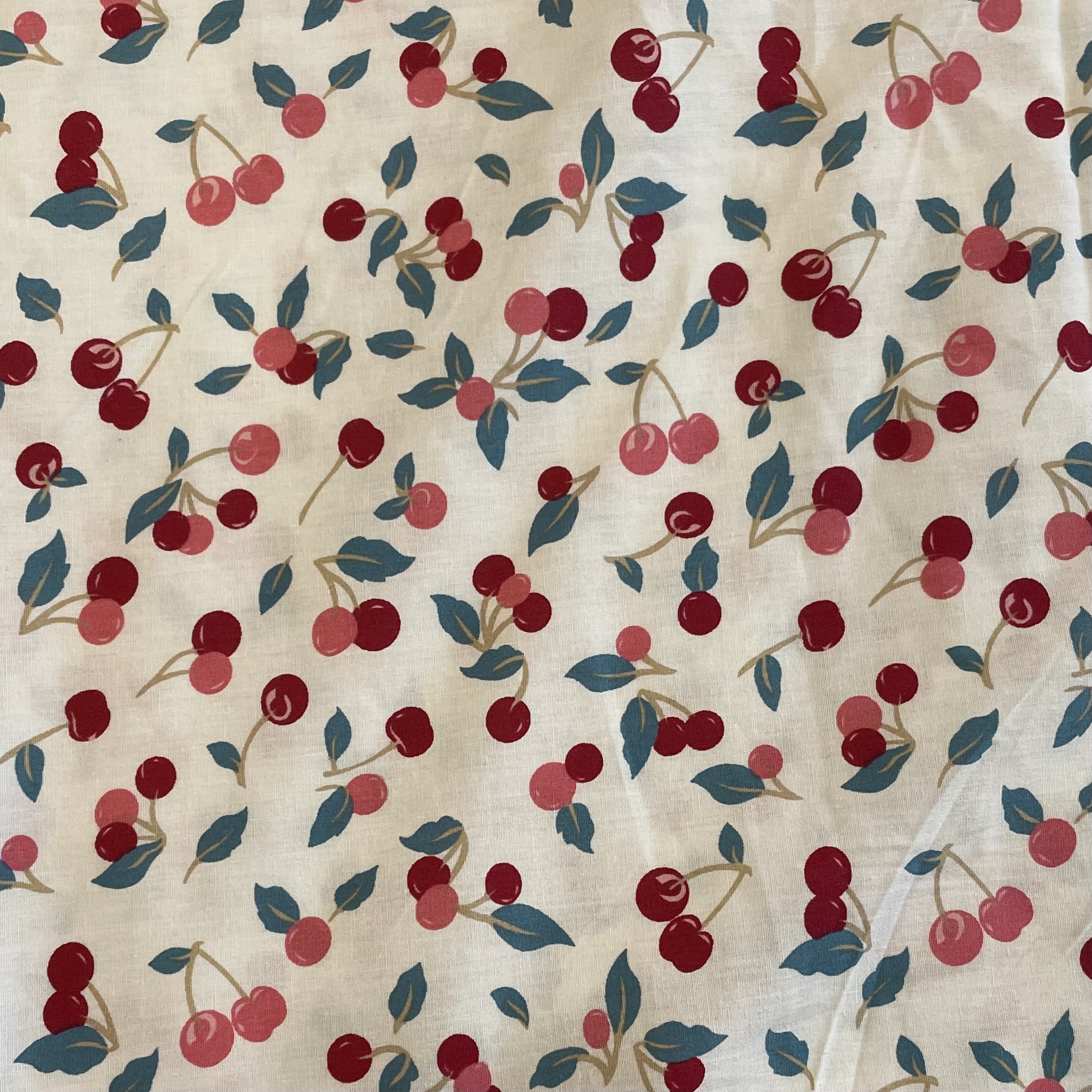 Pequena cereja floral 100% algodão popeline 40s design original tecido impressão digital para costurar vestidos de pano saia crianças designer